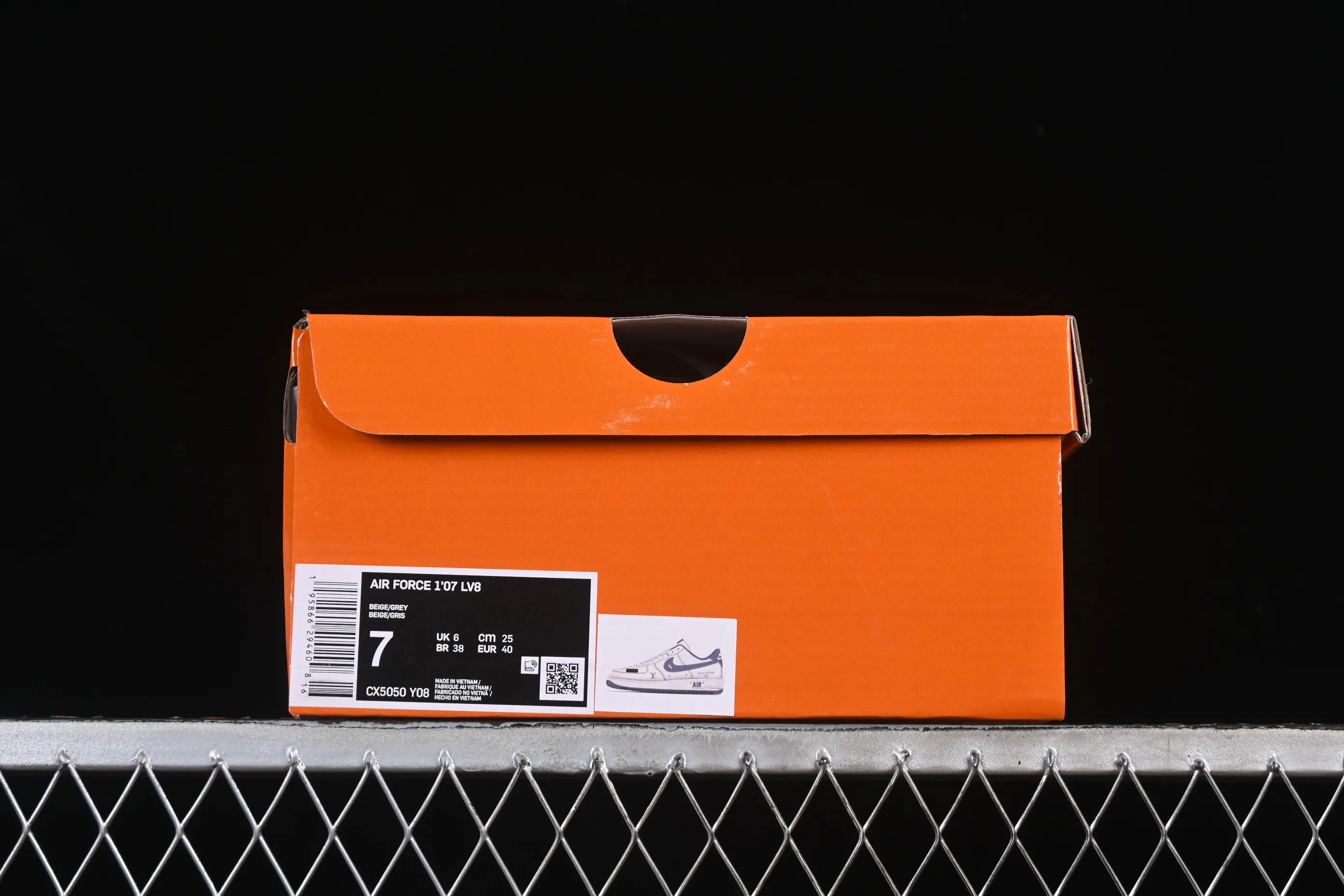 All categories Nk Air Force 1 Air Force series Nk Air Force 1 Low Air Force low-top Nike Air Force 1'07 Low LV joint beige woven label Air Force 1 low-top casual sneakers CX5050-Y08